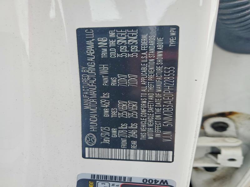 2023 Hyundai Tucson მანქანა იყიდება აუქციონზე, vin: 5NMJB3AE0PH228553, აუქციონის ნომერი: 58446046