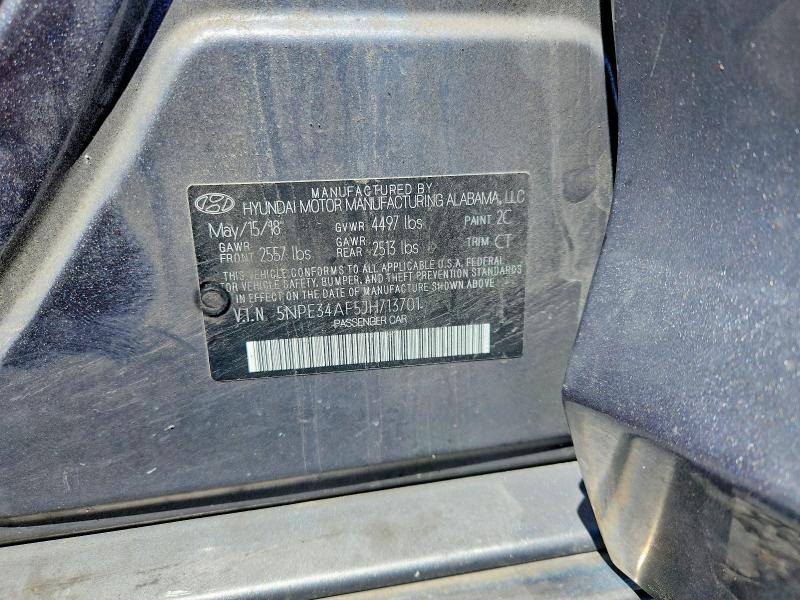 Продаж на аукціоні авто 2018 Hyundai Sonata, vin: 5NPE34AF5JH713701, номер лоту: 57342406