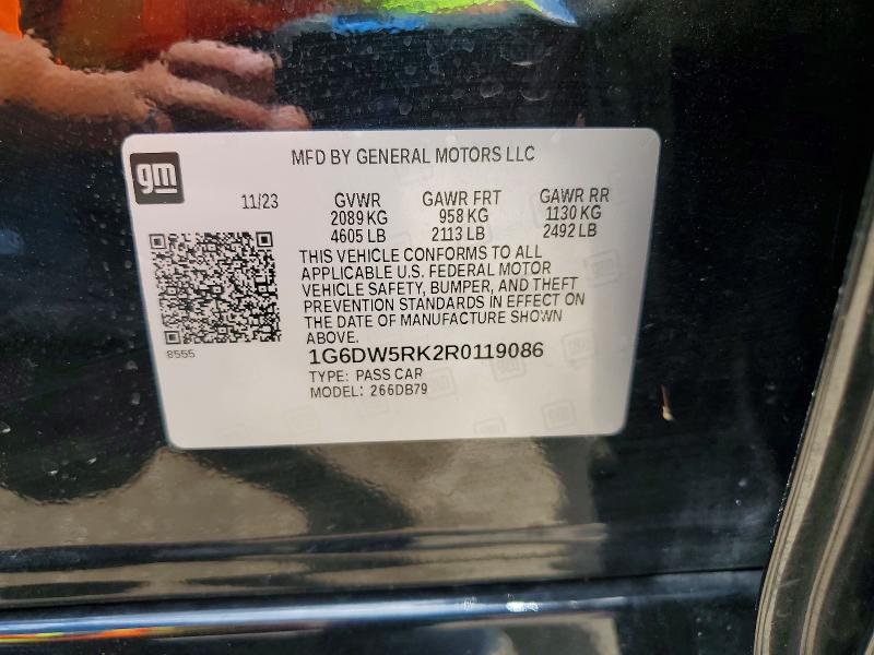 Продажа на аукционе авто 2024 Cadillac Ct5, vin: 1G6DW5RK2R0119086, номер лота: 56255016