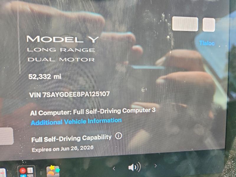Aukcja sprzedaży 2023 Tesla Model Y, vin: 7SAYGDEE8PA125107, numer aukcji: 58495186