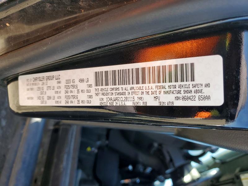 2012 Jeep Wrangler მანქანა იყიდება აუქციონზე, vin: 1C4AJWAG1CL281115, აუქციონის ნომერი: 56890176