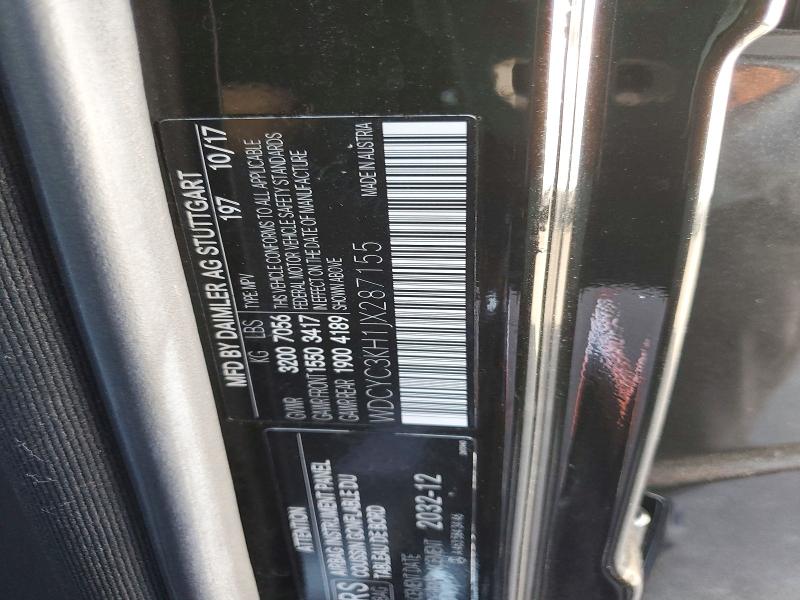 58753636 :رقم المزاد ، WDCYC3KH1JX287155 vin ، 2018 Mercedes-benz G مزاد بيع