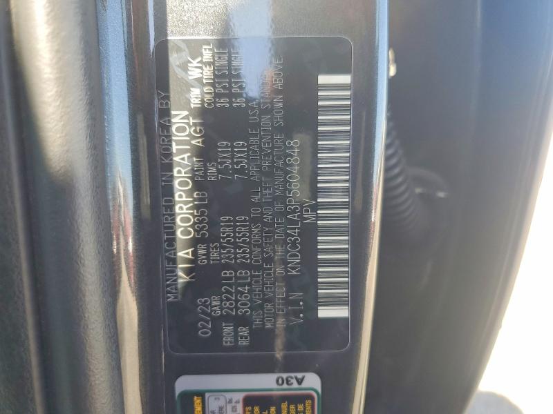 2023 Kia Ev6 მანქანა იყიდება აუქციონზე, vin: KNDC34LA3P5604848, აუქციონის ნომერი: 56713056