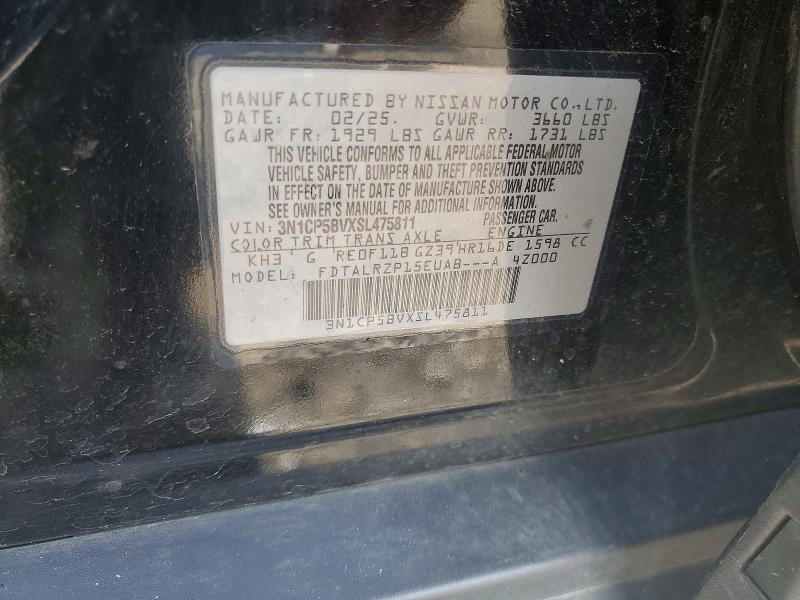 Продажа на аукционе авто 2025 Nissan Kicks Play, vin: 3N1CP5BVXSL475811, номер лота: 55924226