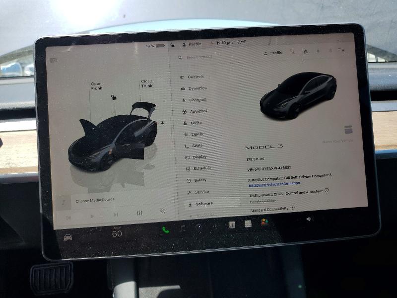 58838146 :رقم المزاد ، 5YJ3E1EAXPF448621 vin ، 2023 Tesla Model 3 مزاد بيع