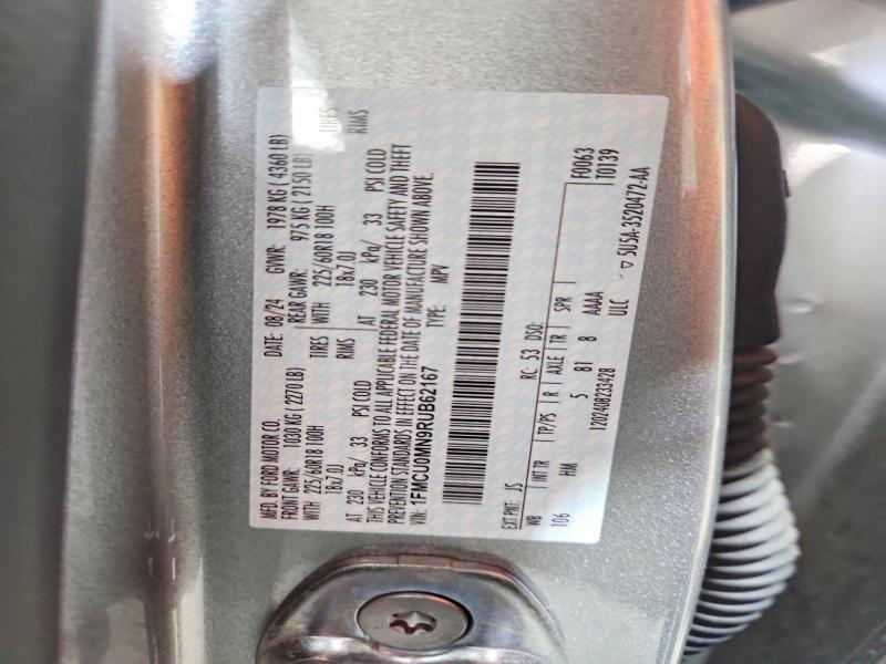Auction sale of the 2024 Ford Escape, vin: 1FMCU0MN9RUB62167, lot number: 56847656