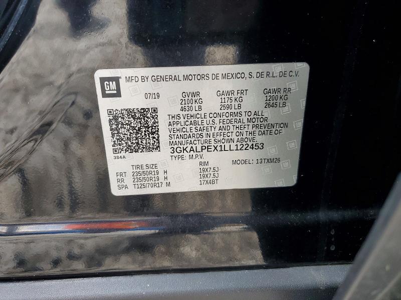 Aukcja sprzedaży 2020 Gmc Terrain, vin: 3GKALPEX1LL122453, numer aukcji: 58751656