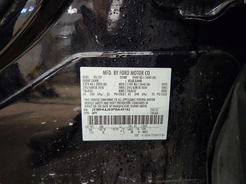 Продажа на аукционе авто 2023 Ford Edge, vin: 2FMPK4J93PBA45192, номер лота: 56268126