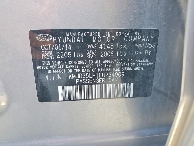57911766 :رقم المزاد ، KMHD35LH1EU234909 vin ، 2014 Hyundai Elantra Gt مزاد بيع