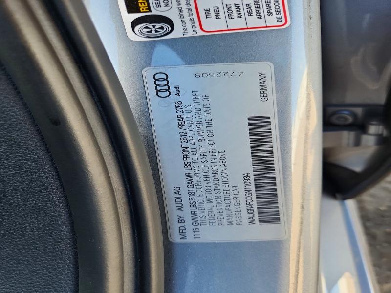 Продажа на аукционе авто 2016 Audi A6, vin: WAUGFAFC0GN110934, номер лота: 57586946
