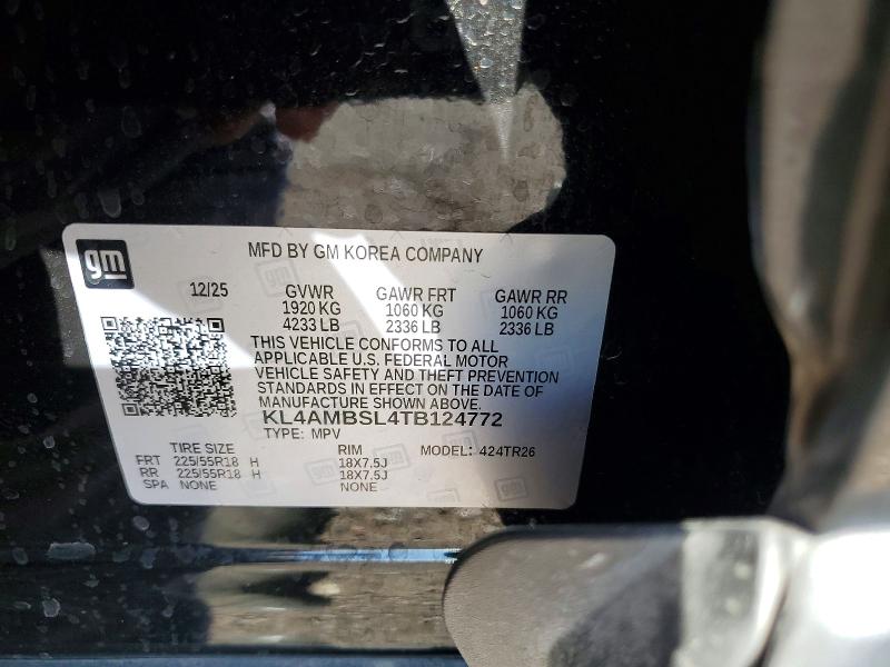2026 Buick Encore Gx მანქანა იყიდება აუქციონზე, vin: KL4AMBSL4TB124772, აუქციონის ნომერი: 57353826