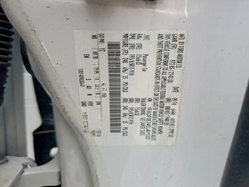 Aukcja sprzedaży 2014 Ford Focus, vin: 1FADP3E24EL401023, numer aukcji: 53742226
