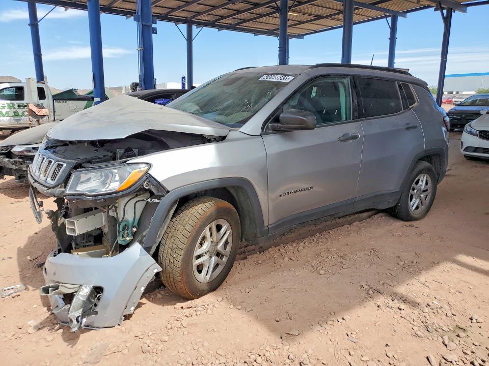 Продажа на аукционе авто 2018 Jeep Compass, vin: 3C4NJCAB0JT124195, номер лота: 56857336