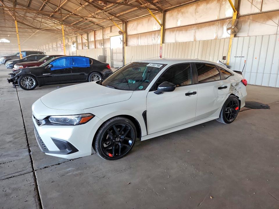 57383796 :رقم المزاد ، 2HGFE2F55NH581414 vin ، 2022 Honda Civic مزاد بيع