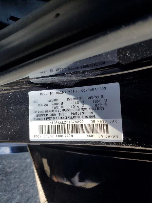 Продаж на аукціоні авто 2026 Mazda 3, vin: JM1BPAAL2T1878899, номер лоту: 58791616