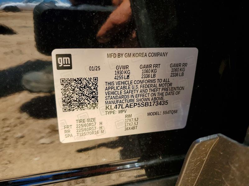 57384826 :رقم المزاد ، KL47LAEP5SB173435 vin ، 2025 Buick Envista مزاد بيع