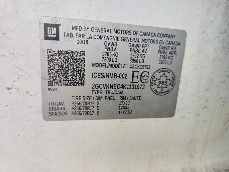 Продажа на аукционе авто 2019 Chevrolet Silverado Ld, vin: 2GCVKNEC4K1131973, номер лота: 57123376