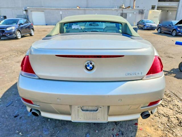 2006 Bmw 650 მანქანა იყიდება აუქციონზე, vin: WBAEK13406CN79029, აუქციონის ნომერი: 57824036