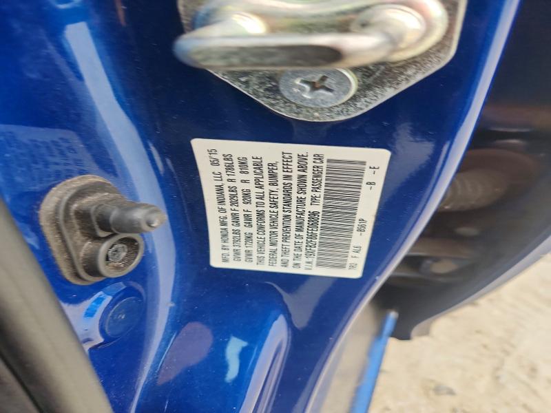 56350156 :رقم المزاد ، 19XFB2F86FE068896 vin ، 2015 Honda Civic مزاد بيع