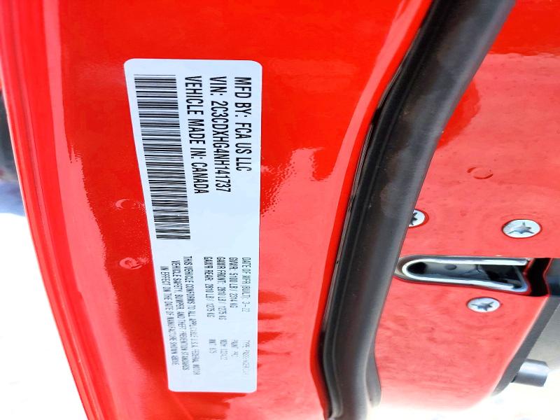 Auction sale of the 2022 Dodge Charger, vin: 2C3CDXHG4NH141737, lot number: 56417466