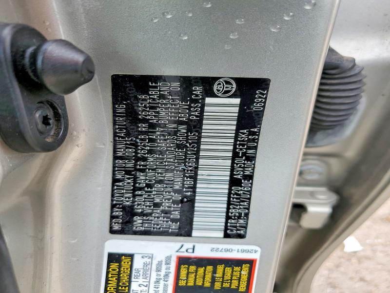 56178946 :رقم المزاد ، 4T1BF1FK6GU125105 vin ، 2016 Toyota Camry مزاد بيع