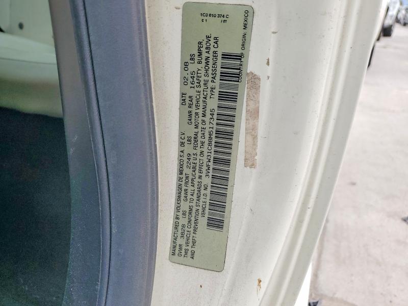55905716 :رقم المزاد ، 3VWFW31C88M517345 vin ، 2008 Volkswagen New Beetle مزاد بيع