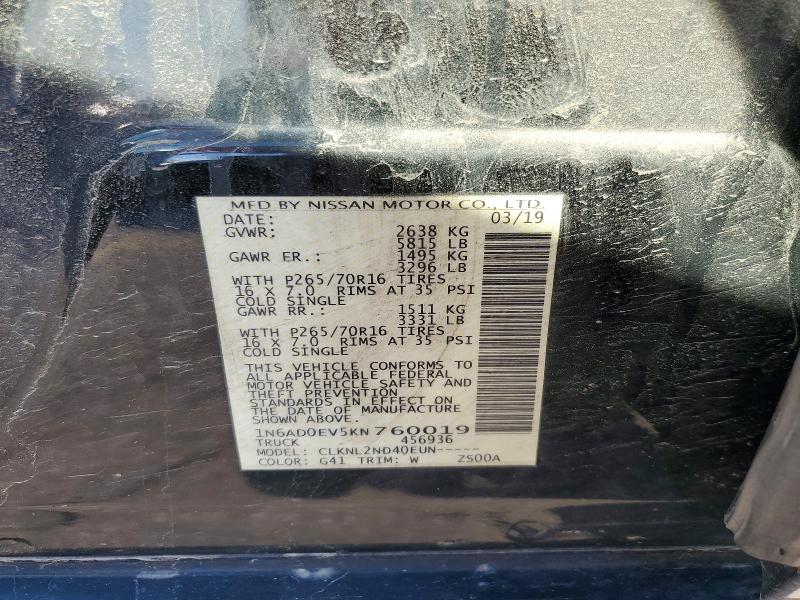 Продаж на аукціоні авто 2019 Nissan Frontier, vin: 1N6AD0EV5KN760019, номер лоту: 57583476