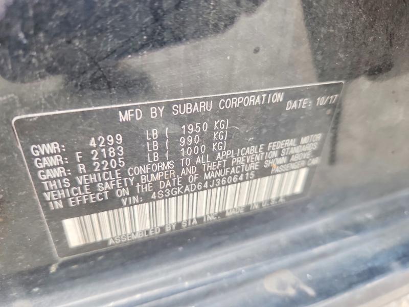 2018 Subaru Impr Sw 4x4 W/ey 2.0 მანქანა იყიდება აუქციონზე, vin: 4S3GKAD64J3606415, აუქციონის ნომერი: 58161566