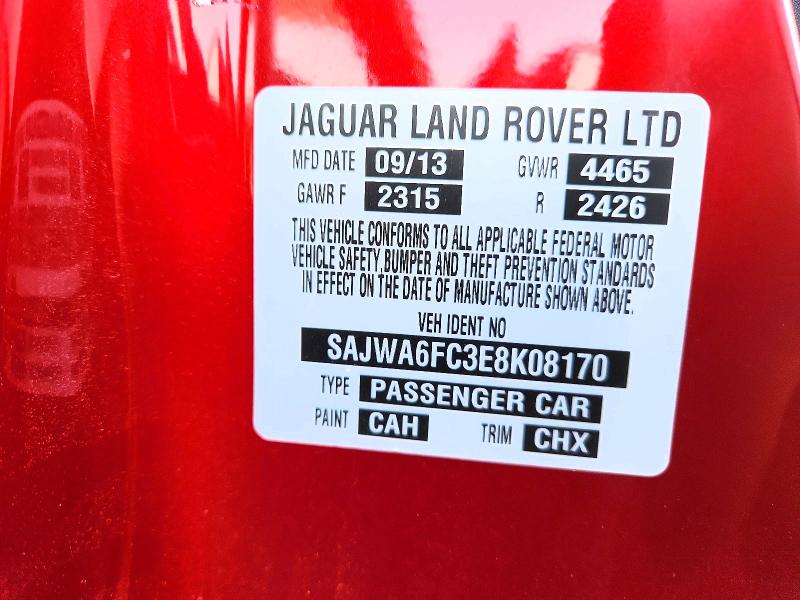 57878246 :رقم المزاد ، SAJWA6FC3E8K08170 vin ، 2014 Jaguar F-type مزاد بيع