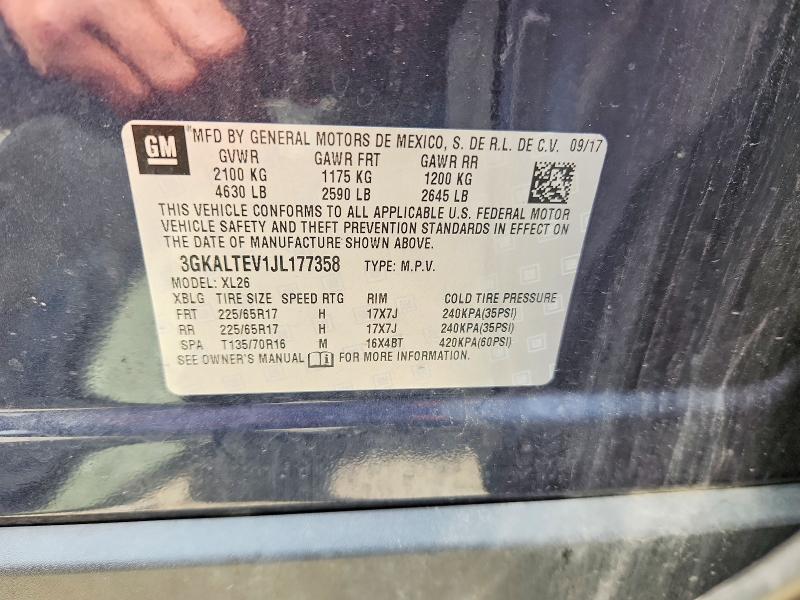 Aukcja sprzedaży 2018 Gmc Terrain Sle, vin: 3GKALTEV1JL177358, numer aukcji: 56829356
