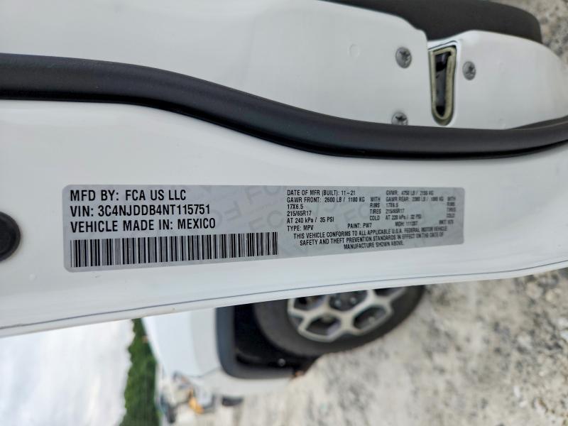 Aukcja sprzedaży 2022 Jeep Compass, vin: 3C4NJDDB4NT115751, numer aukcji: 56881686