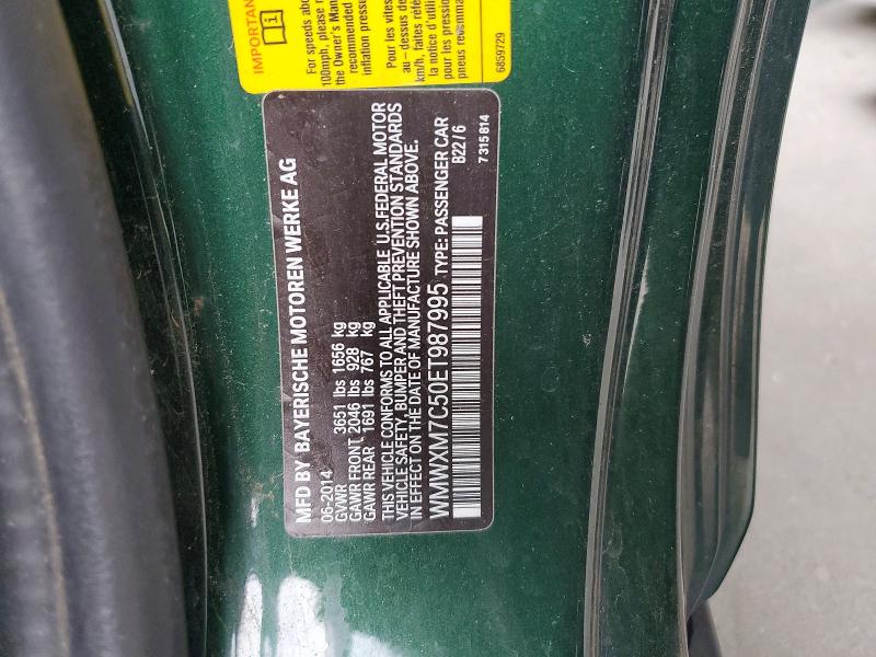 Продажа на аукционе авто 2014 Mini Cooper, vin: WMWXM7C50ET987995, номер лота: 58481236