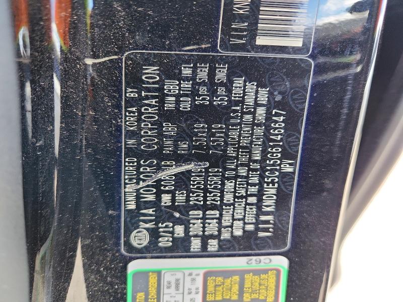Продажа на аукционе авто 2016 Kia Sedona, vin: KNDME5C15G6146647, номер лота: 55123696
