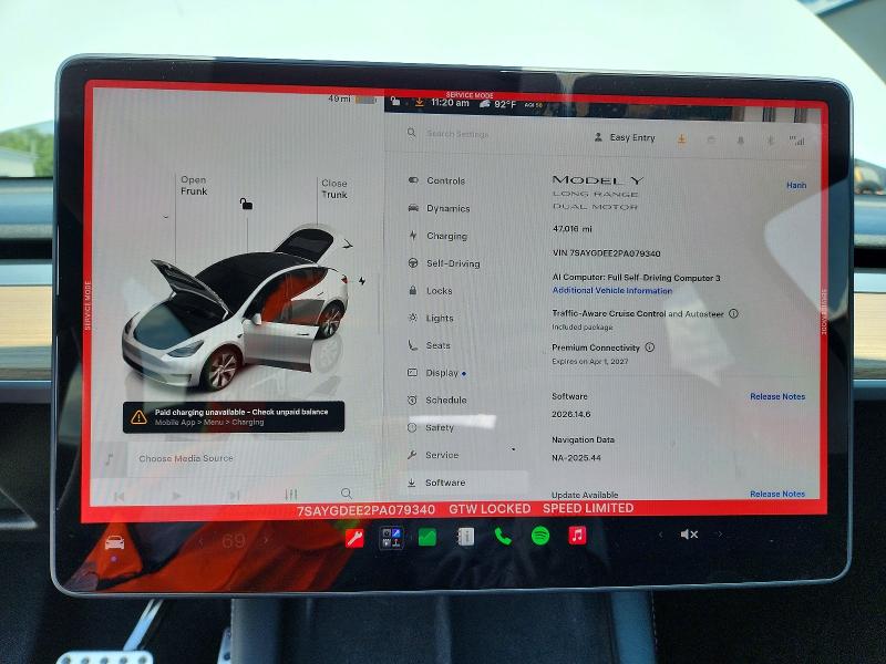 58273626 :رقم المزاد ، 7SAYGDEE2PA079340 vin ، 2023 Tesla Model Y مزاد بيع