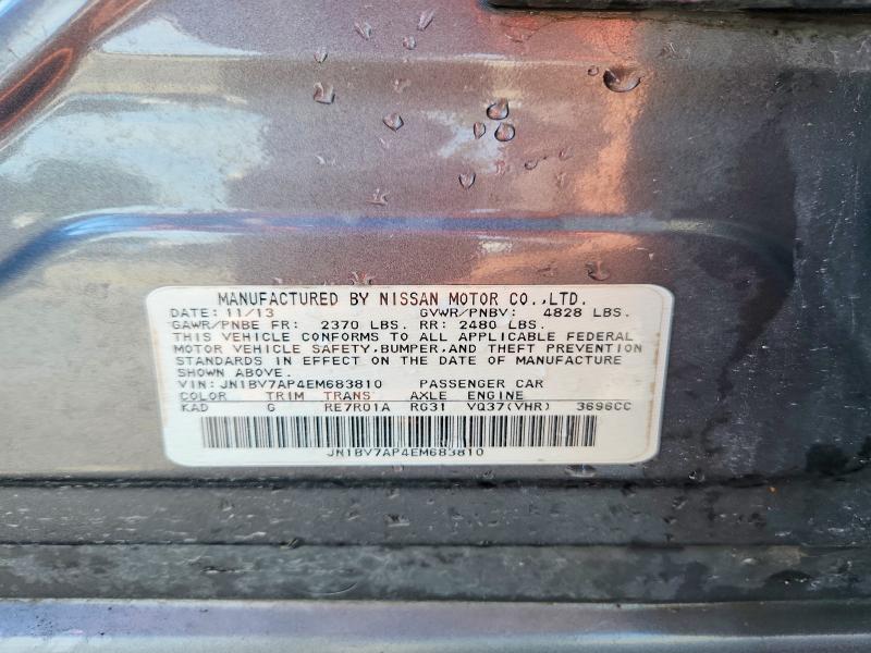 Aukcja sprzedaży 2014 Infiniti Q50, vin: JN1BV7AP4EM683810, numer aukcji: 56646146