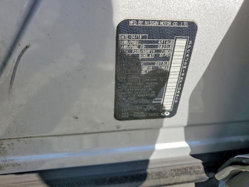 Aukcja sprzedaży 2019 Infiniti Qx50, vin: 3PCAJ5M19KF108610, numer aukcji: 56060726