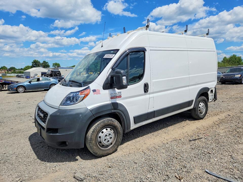 55956226 :رقم المزاد ، 3C6TRVCG7KE532386 vin ، 2019 Ram Promaster 2500 مزاد بيع