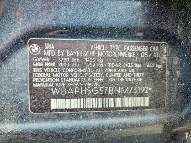 Продажа на аукционе авто 2011 Bmw 328, vin: WBAPH5G57BNM73192, номер лота: 59146306