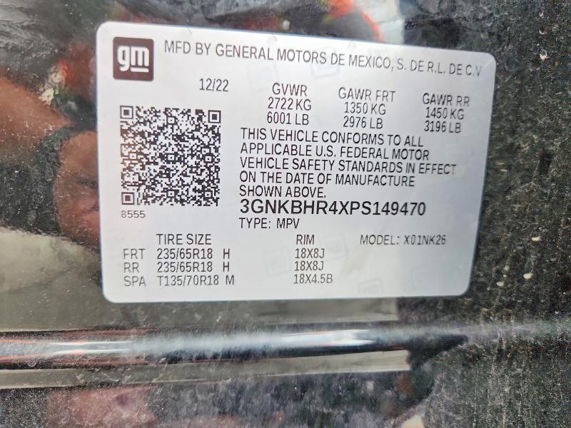 Продажа на аукционе авто 2023 Chevrolet Blazer, vin: 3GNKBHR4XPS149470, номер лота: 56095196