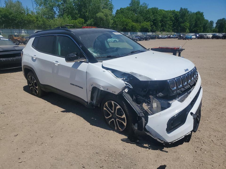 Продаж на аукціоні авто 2022 Jeep Compass, vin: 3C4NJDCBXNT109728, номер лоту: 55749816