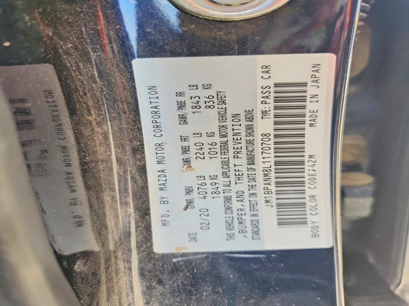 Продажа на аукционе авто 2020 Mazda 3, vin: JM1BPANM8L1170708, номер лота: 57604736