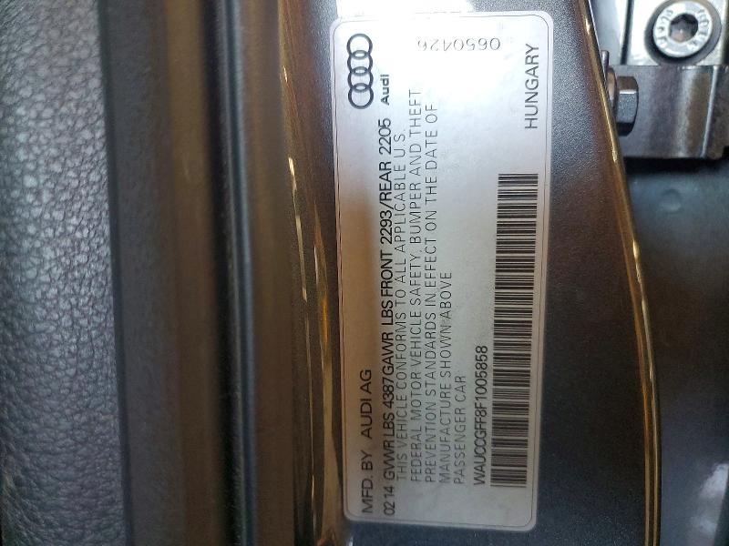 Продажа на аукционе авто 2015 Audi A3, vin: WAUCCGFF8F1005858, номер лота: 56634136