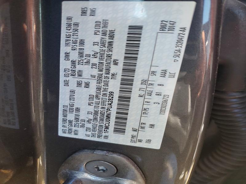 Aukcja sprzedaży 2023 Ford Escape, vin: 1FMCU0MN7PUA28299, numer aukcji: 56779566