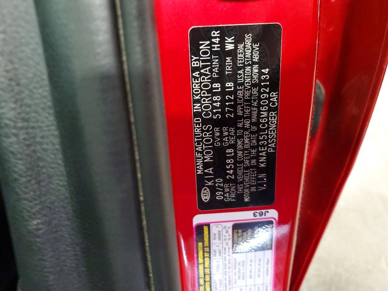 58625506 :رقم المزاد ، KNAE35LC6M6092134 vin ، 2021 Kia Stinger مزاد بيع