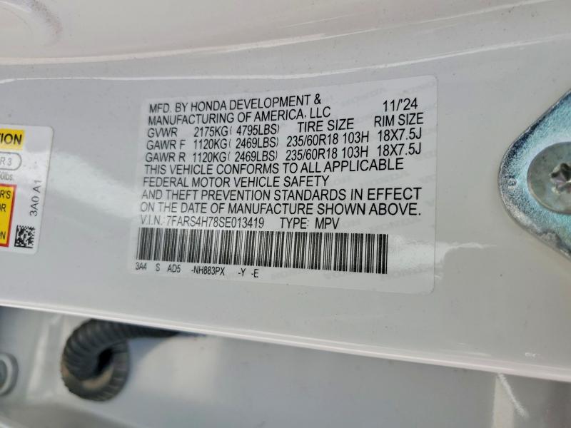 Aukcja sprzedaży 2025 Honda Cr-v, vin: 7FARS4H78SE013419, numer aukcji: 85977405
