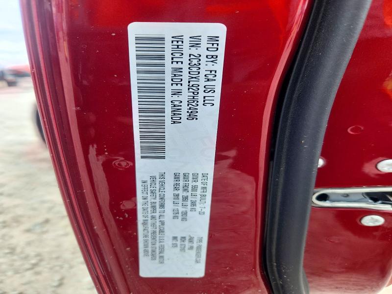 2023 Dodge Charger მანქანა იყიდება აუქციონზე, vin: 2C3CDXL92PH624946, აუქციონის ნომერი: 57670196