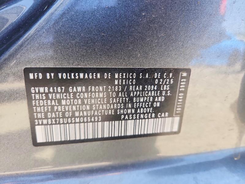 Продаж на аукціоні авто 2025 Volkswagen Jetta, vin: 3VWBX7BU6SM065493, номер лоту: 58624396