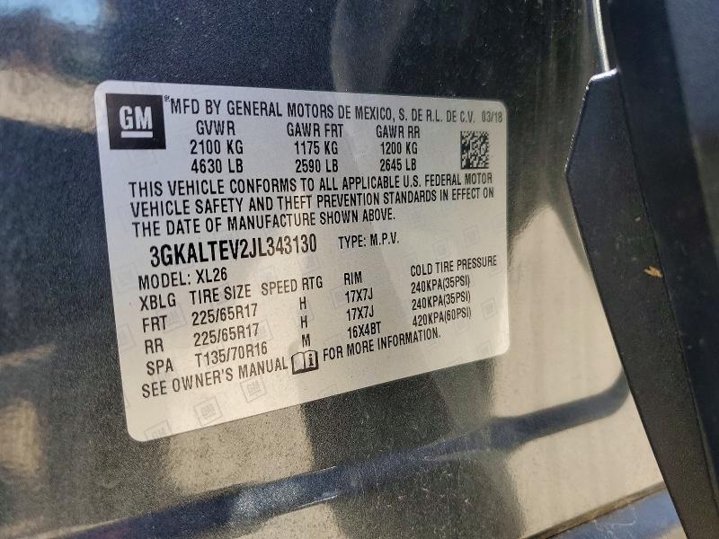 Продаж на аукціоні авто 2018 Gmc Terrain, vin: 3GKALTEV2JL343130, номер лоту: 56608846