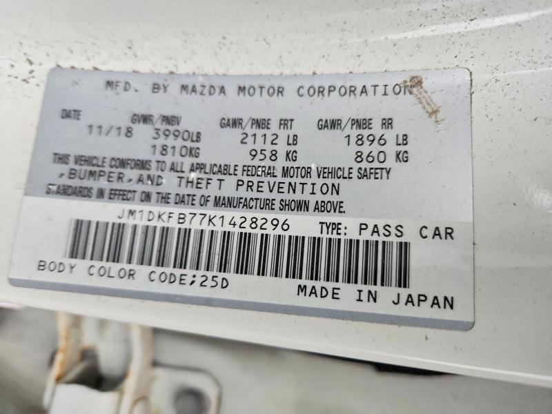 Aukcja sprzedaży 2019 Mazda Cx-3, vin: JM1DKFB77K1428296, numer aukcji: 57394396