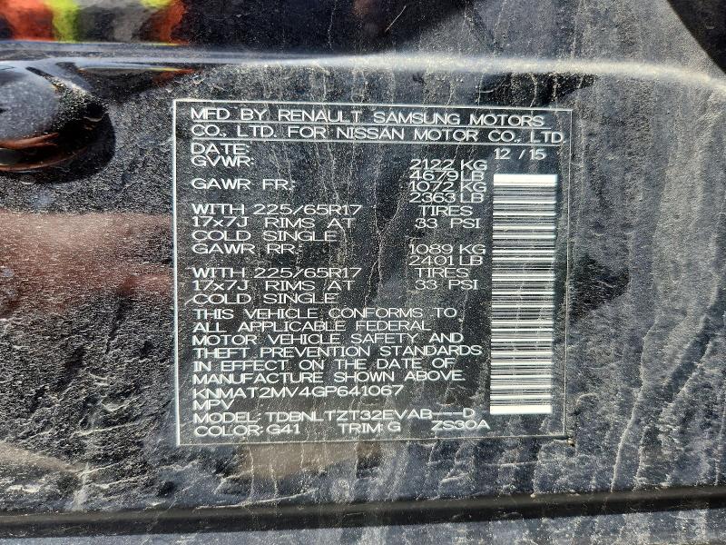 Продажа на аукционе авто 2016 Nissan Rogue, vin: KNMAT2MV4GP641067, номер лота: 55993546